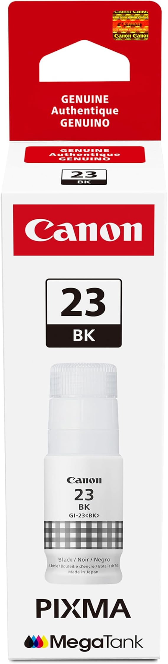 Canon GI-23 Genuine Black Ink Bottle, Compatible with Megatank G620 Printers