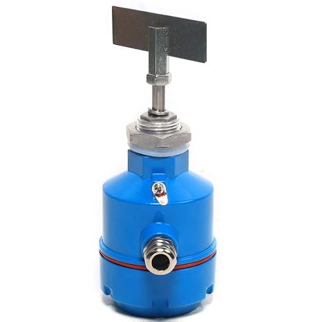 24V Material Level Switch,High Temperature Rotary Paddle Level Switch for Solid Bin Indicator Silo Sensor