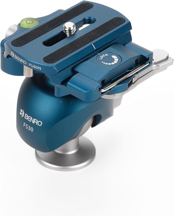 Benro FS30 Tripod Ball Head | Top panning head with Arca-type release and 10lb capacity for landscapes, macro photography and video