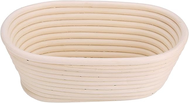 Bread Proofing Basket Oval Bread Proofing Baking Kit Unbleached Natural Dough Bread Diy Baking Production (21 * 14 * 8cm)