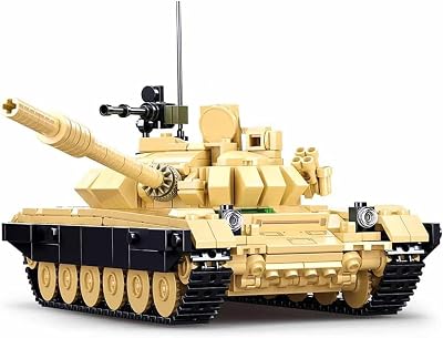 DAHONPA T-72B3 Main Battle Tank Army Building Block770 PCS,WW2 Military Historical Collection Model with 3 Soldier Figures,Toys Gifts for Kid and Adult.