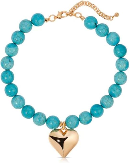 Ettika Women's Luck and Love Turquoise Necklace
