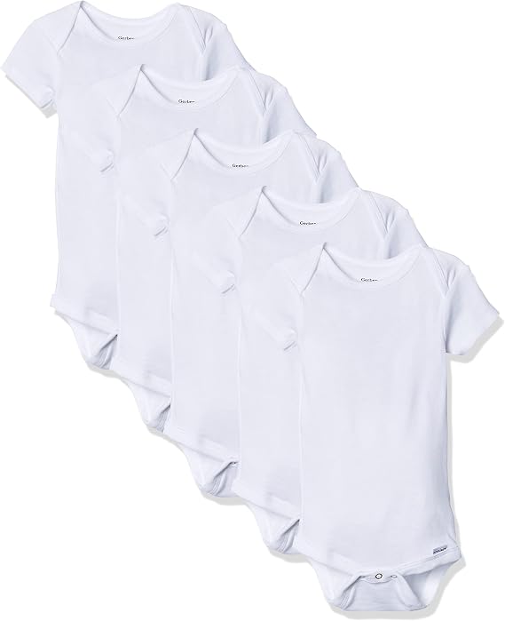 Gerber Baby Boys & Girls 5-Pack Solid Onesies Bodysuits