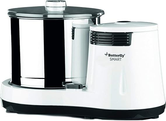 Butterfly 2 Litre Smart Wet Grinder with Coconut Scrapper Attachment (Indian Plug)