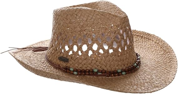 Panama Jack Drifter Sun Hat - Toyo Straw, 3 1/4" Shapeable Brim