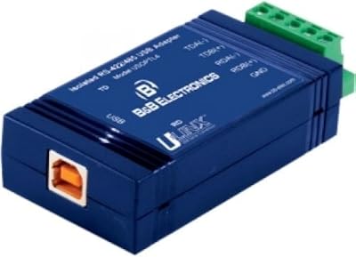 B&B Electronics USOPTL4  USB to Isolated 422485 WPlug Term Block and LEDs