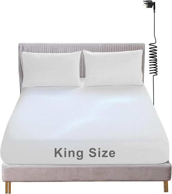 Grounding Fitted Sheet with 5% Silver Fiber & 95% Organic Cotton, 150x200cm