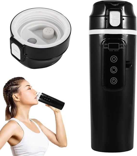 Car Kettle, 12V/24V Heated Travel Mug