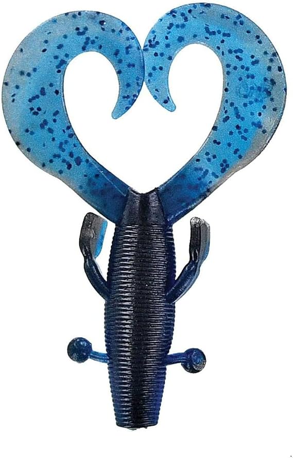 Yamamoto 4" Kreature Realistic Soft Plastic Fishing Lure Baits with Wings and Free-Flowing Skirt - 7 Pack