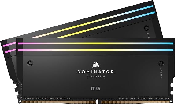 CORSAIR DDR5-7000MHz Desktop PC Memory DOMINATOR TITANIUM DDR5 Series PC5-56000 Intel XMP Memory Kit 48GB Black 24GB×2 CL36 CMP48GX5M2B7000C36