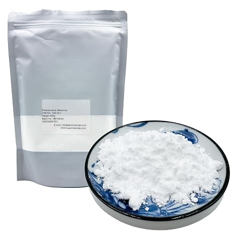 Industrial Grade Melamine Powder of 99.8% Purity,CAS:108-78-1(500g/1.1Ib)