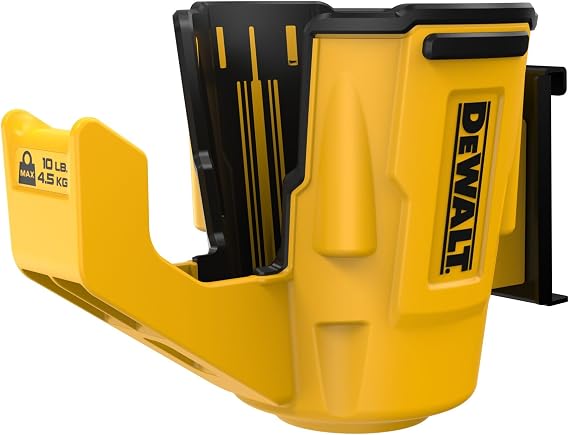 DEWALT Tool Organizer, Power Tool Holster, Mounts to Metal Rails, DEWALT Workshop Storage System Compatible (DWST82823)