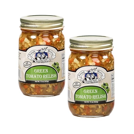 Green Tomato Relish, 2 Pack 15 ounce Jars