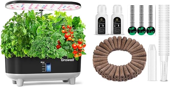 Growell 16 Pods Hydroponics Growing System Kit & Seed Pod Kit 182 pcs