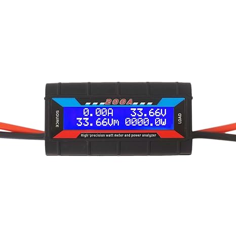 200A High Precision Watt Meter with Backlight Digital LCD Screen