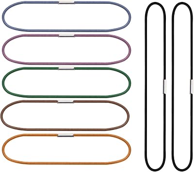 Mini Skater 7 Random Color Notebook Elastic Spring Bands Connecting Insert Refill Replacement Strap Bands Accessories for Travel Journal, 7Pcs