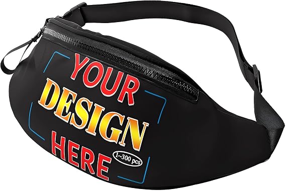 1-200 PCS Personalized Fanny Pack for Men Women Custom Waist Bags with Logo