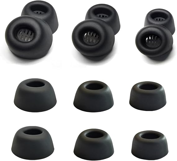 Google Pixel Buds Pro 2用イヤーチップ、交換用シリコンイヤホンチップ S/M/L メッシュノイズアイソレーションPixel Buds Pro 2アクセサリー付き