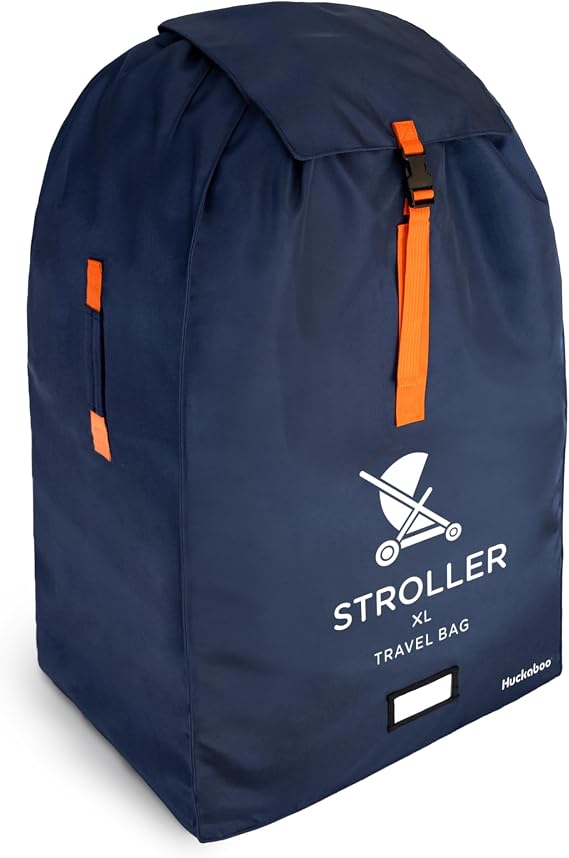 Huckaboo XL Stroller Travel Bag - Extra Large Pushchair and Pram Bag for Airplane, Navy