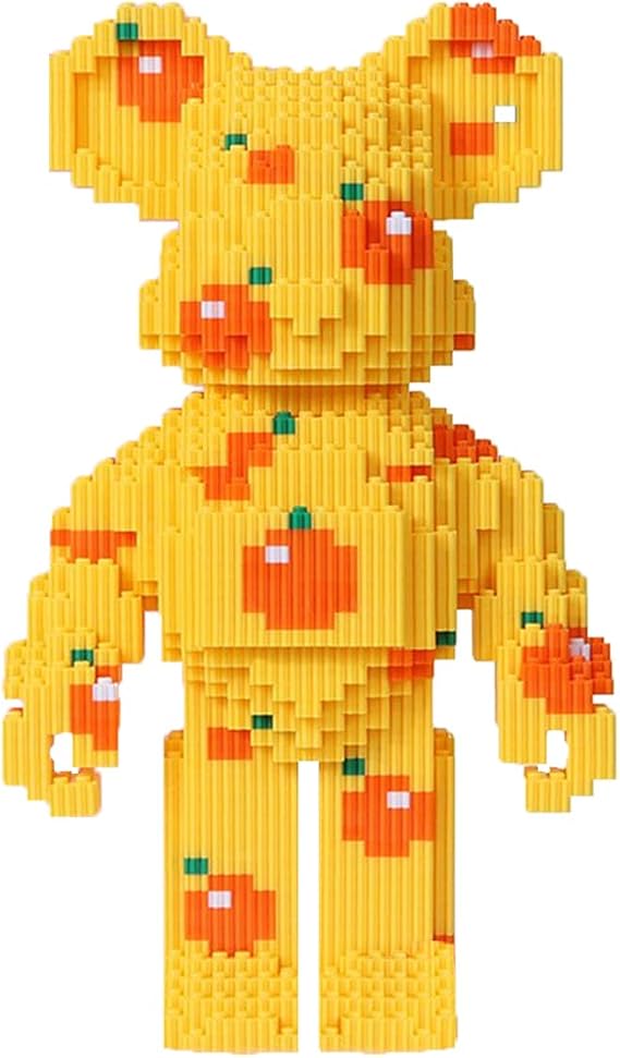 LNZDD Animal Orange Bear Building Blocks