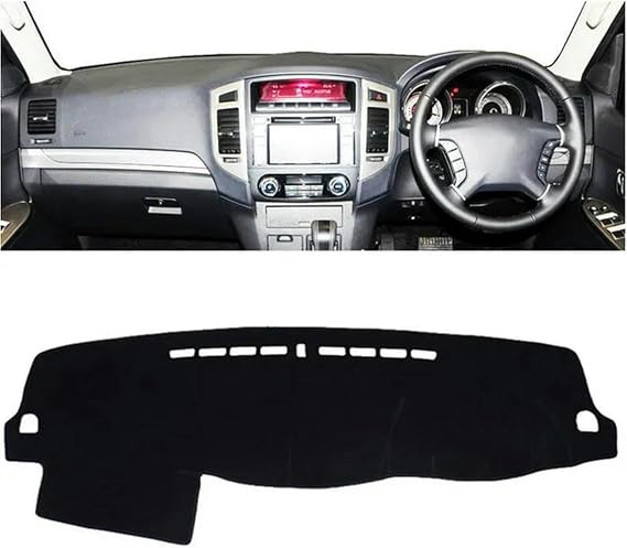 Car Dashboard Cover Sun Shade Avoid Light Mat Pad Dashboard Grip Mat Instrument Panel Carpe for Mitsubishi Pajero Montero 2006 2007 2008 2009 2010-2019