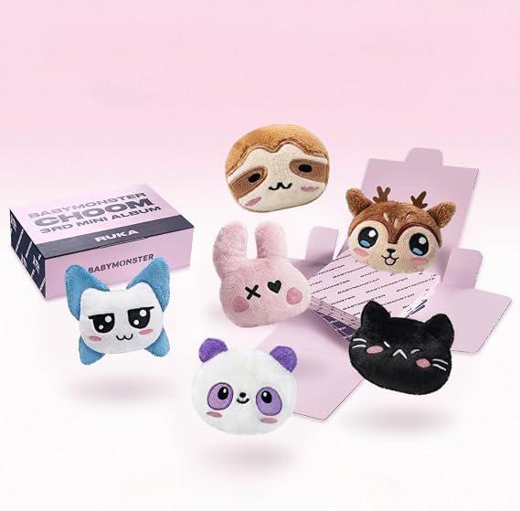 Baby'monster - 3rd Mini Album Choom Plush Keyring version (Ruka ver.) + Extra Photocards