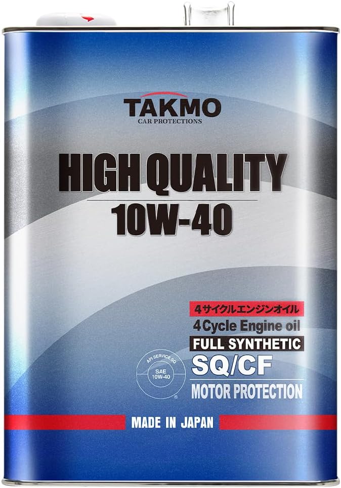TAKUMI Motor Oil Engine Oil 10W-40 4L for 4-Wheel Gasoline and Diesel Vehicles Mineral Oil