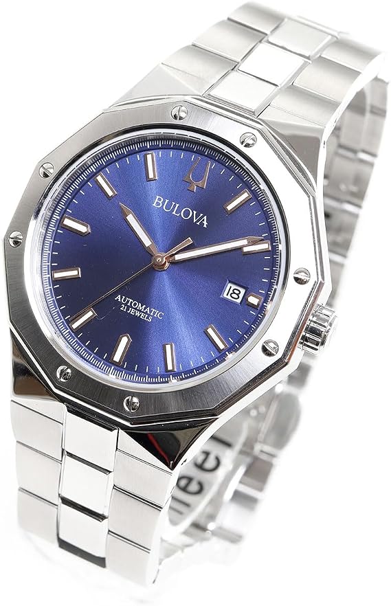 Bulova Men's Watch 96B463, Silver, Modern, silver,, Modern