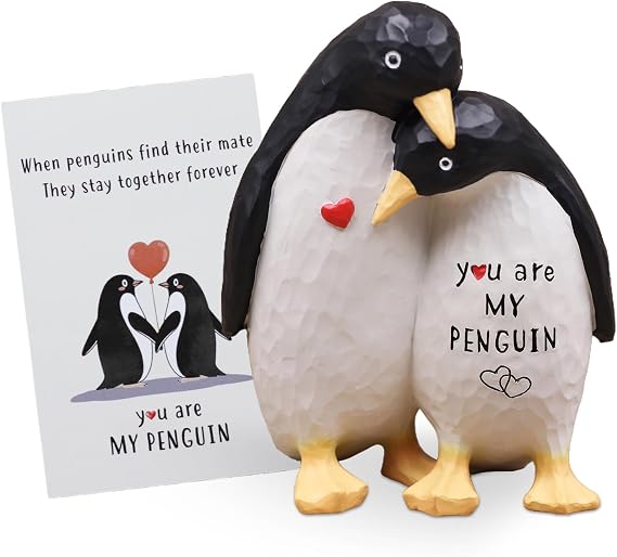 Anniversary Birthday Gifts for Women Men Couple Her,Penguin Figurine