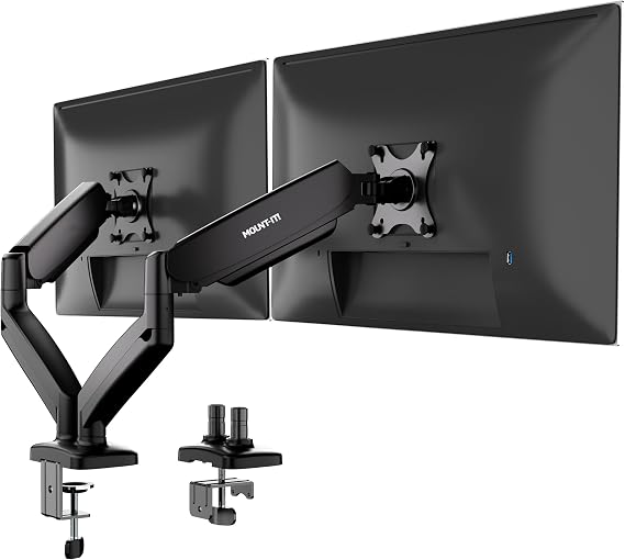 Mount-It! Dual Monitor Desk Mount, 13-32", 17.6 lbs Each