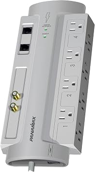 Panamax SP8-AV AC-Telephone-Coax Surge Protect - Silver