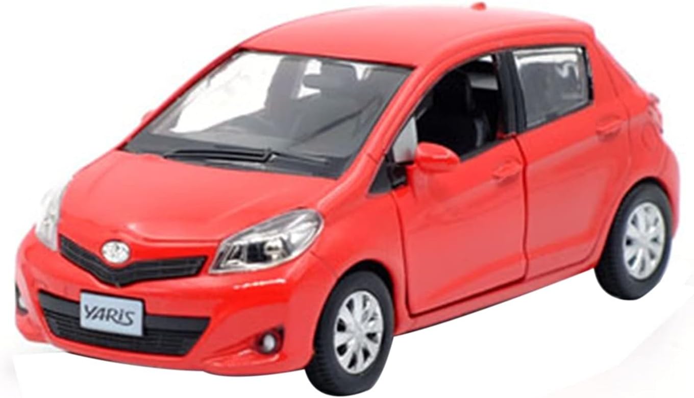 AMZDMG Model car 1:36 for Toyota Yaris Vitz Alloy Model Die-Casting Pull Back Door Children's Toys Birthday Gift Color : A