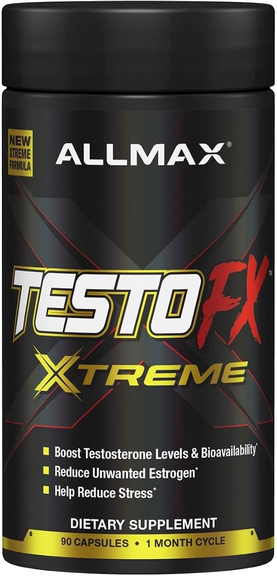 ALLMAX TESTOFX Xtreme, Male Testosterone Support, 90 Capsules, 30 Servings