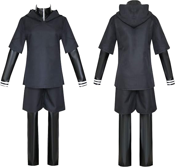 Men's Kaneki Ken Cosplay Costume Black Suit Halloween Outfits Anime Cosplay Fancy Dress