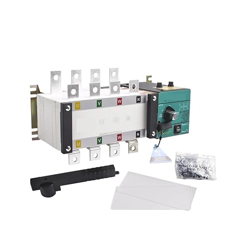 ATS Automatic Transfer Switch 4P 100A 160A 250A 300A AC220V Control Voltage Dual Power ATS Switch Generator Parts(250A 4P)