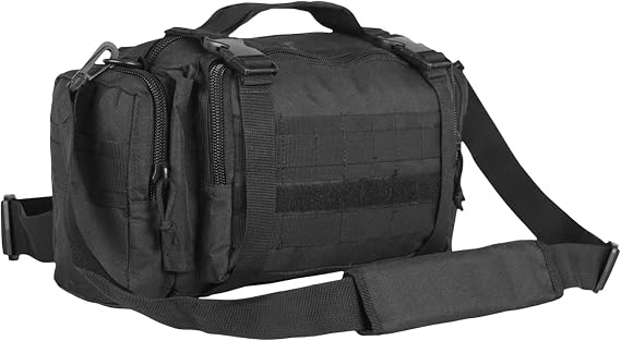 FOX OUTDOOR PRODUCTS Jumbo Modular Deployment Bag | Tactical Shoulder Bag, Waist Pack & Go-Bag w/ Organizer Pockets & Webbing