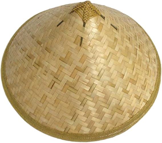 Oriental Bamboo Hat Women Men Sun Protection Cone Hat Breathable Wide Brim Bamboo Cap Cosplay Coolies Cap Ninjashat Party Hat Farmer Hat Rice Straw Hat