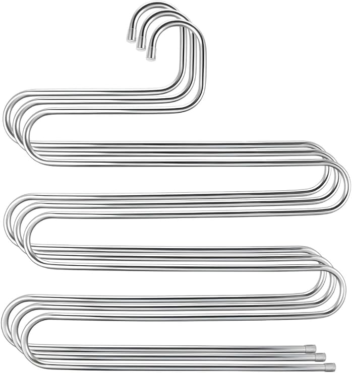 ARVALE 5 Katlı Metal Pantolon ve Eşarp Askısı - 3 Adet
