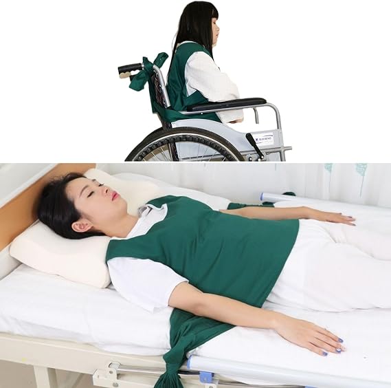 Vest Restraint Suit for Bed or Wheelchair, Anti Fall Bed Restraint Strap