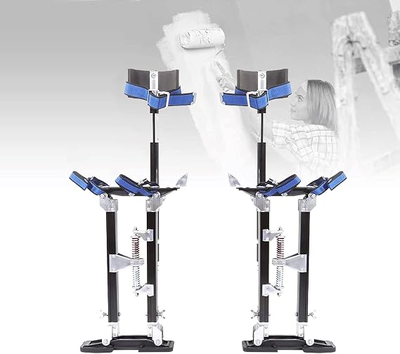 Stilts for Construction Adjustable Height Drywall Stilt 45Cm/17.7In 75Cm/29.5In for Indoor and Outdoor Decoration Installation and Maintenance
