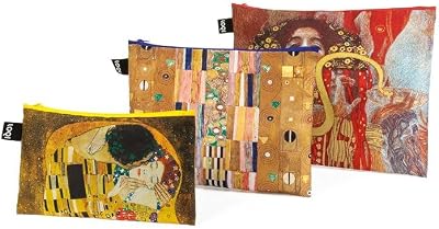 LOQI ZP.MU.KL Museum Klimt Zip Pockets Pack of 3