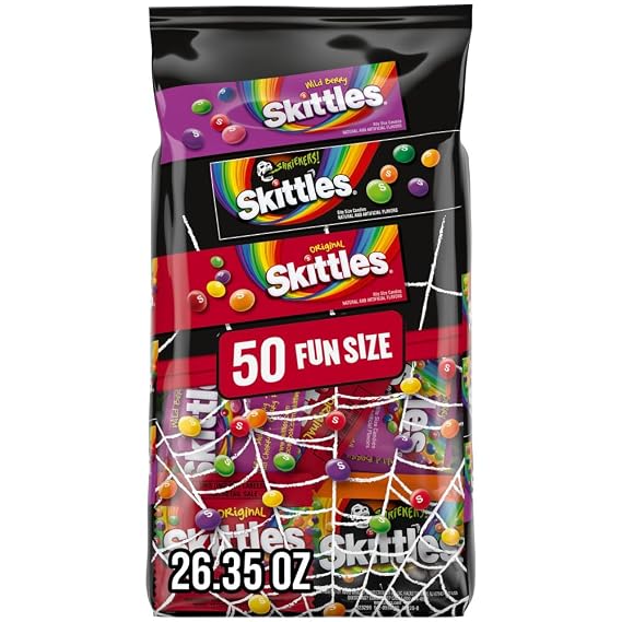 Skittles Halloween Variety Mix Funsize 50 count 26.35 oz. Bag