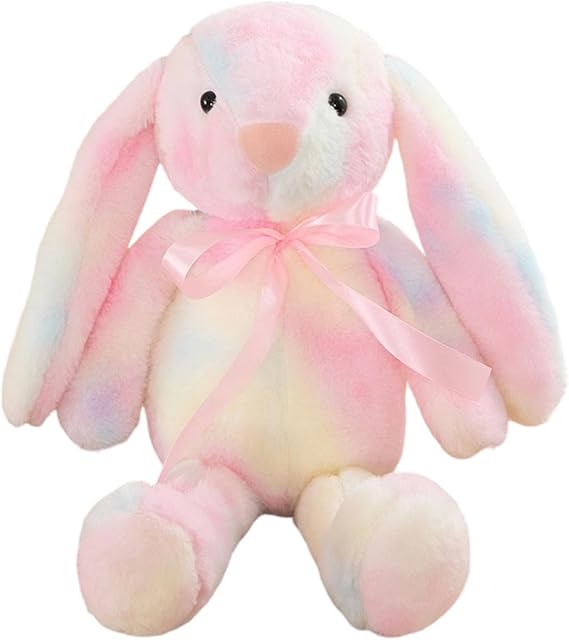 Bunny Teddy, 30 Cm Rabbit Teddy, Bunny Plush, Pink Teddy Bear, Cuddly Toys For Girls, Cuddly Toy For Travel Companion, Nursery Decor, Birthday, Easter