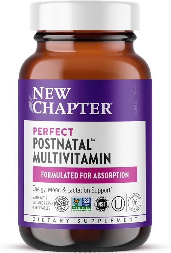 New Chapter Postnatal Vitamins Lactation Supplement, 96 Count