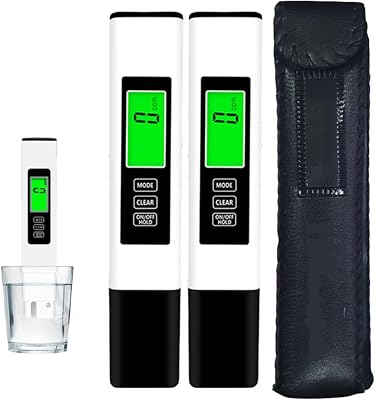 2025 All-New 4 in 1 Tds Meter Digital Water Tester, 4 in 1 Tds Meter Digital Water Tester, Portable Multi-Function Digital Water Purity Tester, Digital Water Tester for Drinking Water 2pcs White