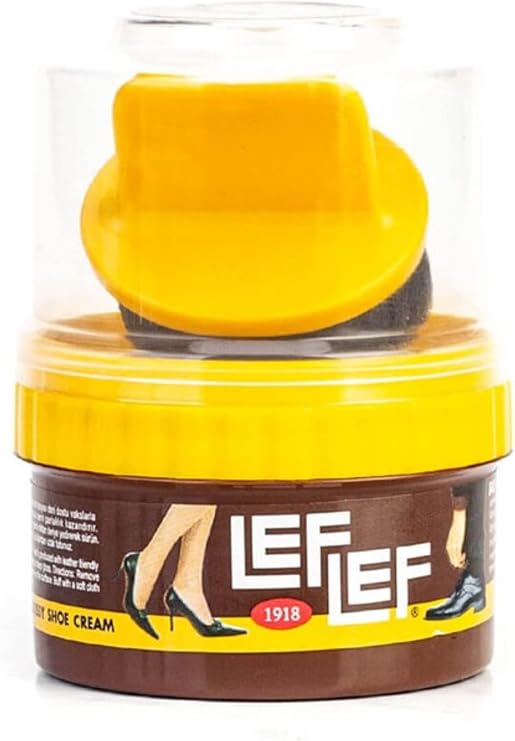 Nuri LefLef Pratik Cilalı Krem Ayakkabı Bakım Boyası 50 ml Kahnane, Ankanorm, Tek Beden