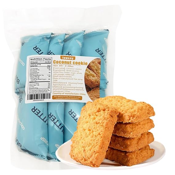 coconut cookies 10.68oz (Pack of 1) Coconut Wafers