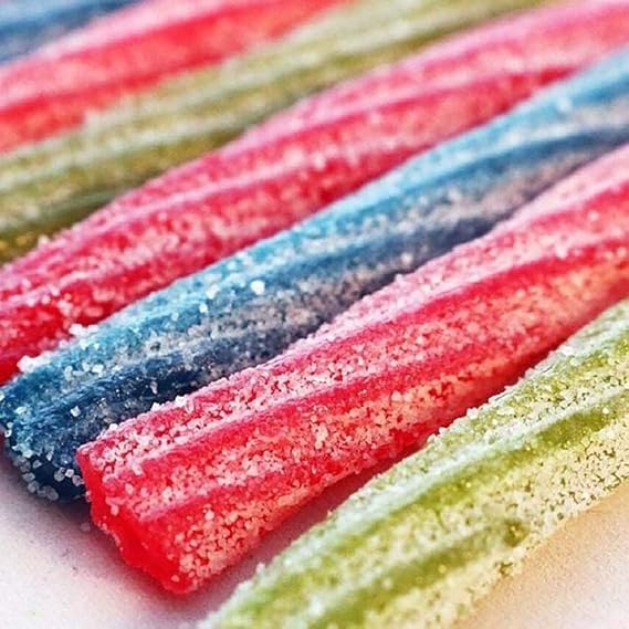 TheCandyCo Sour Straws Assorted Fruit Twists, 1 lb