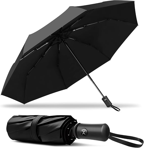 XIXVON Umbrella SE | UPF 50+ 99% UV Protection, Lightweight, Automatic, Windproof, Travel Portable | Compact Folding Umbrella