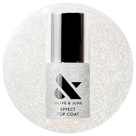 Olive & June Long Lasting Nail Polish Top Coat, Celestial Effect